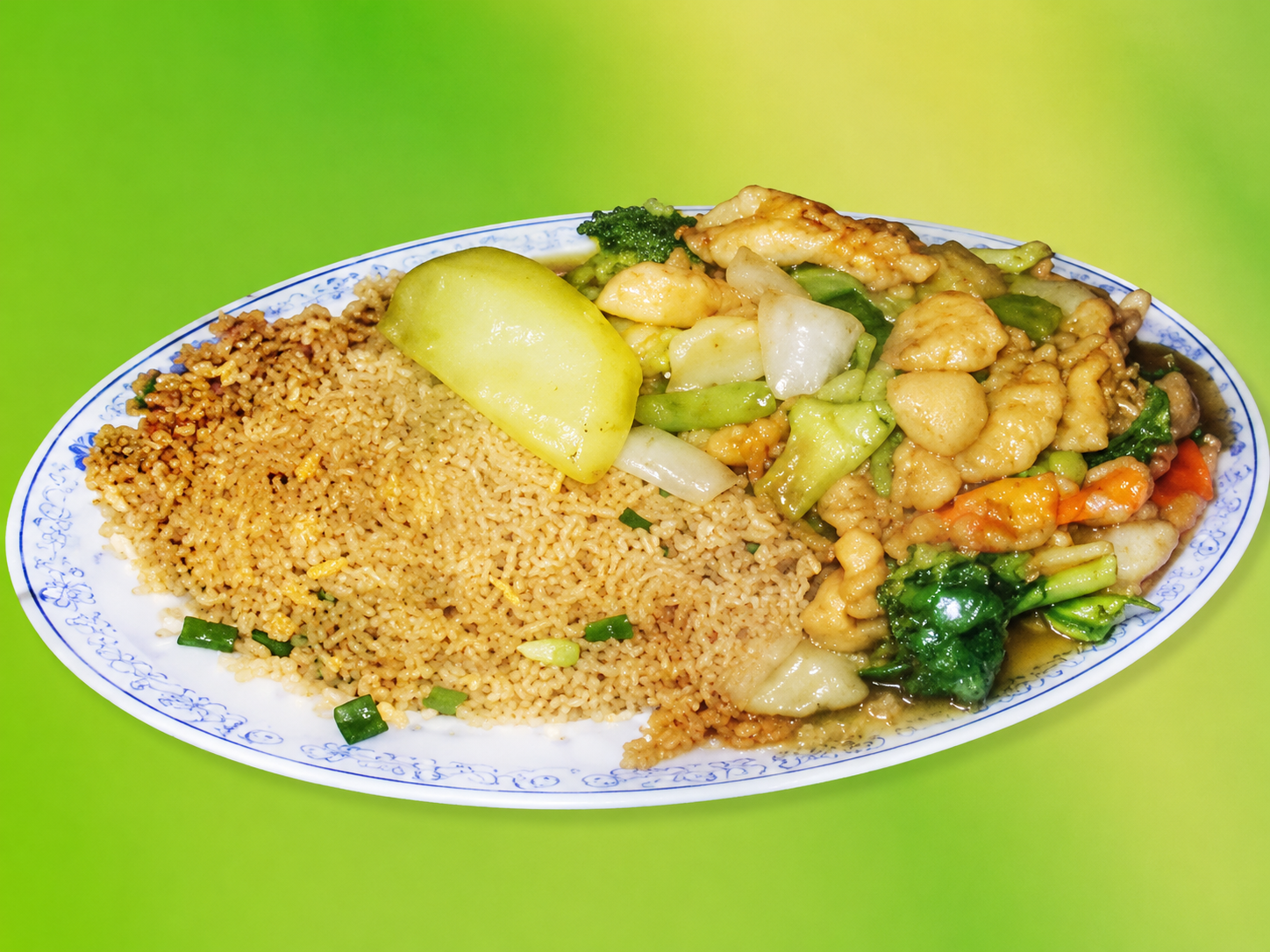 Lunche J: Pescado Cantonés