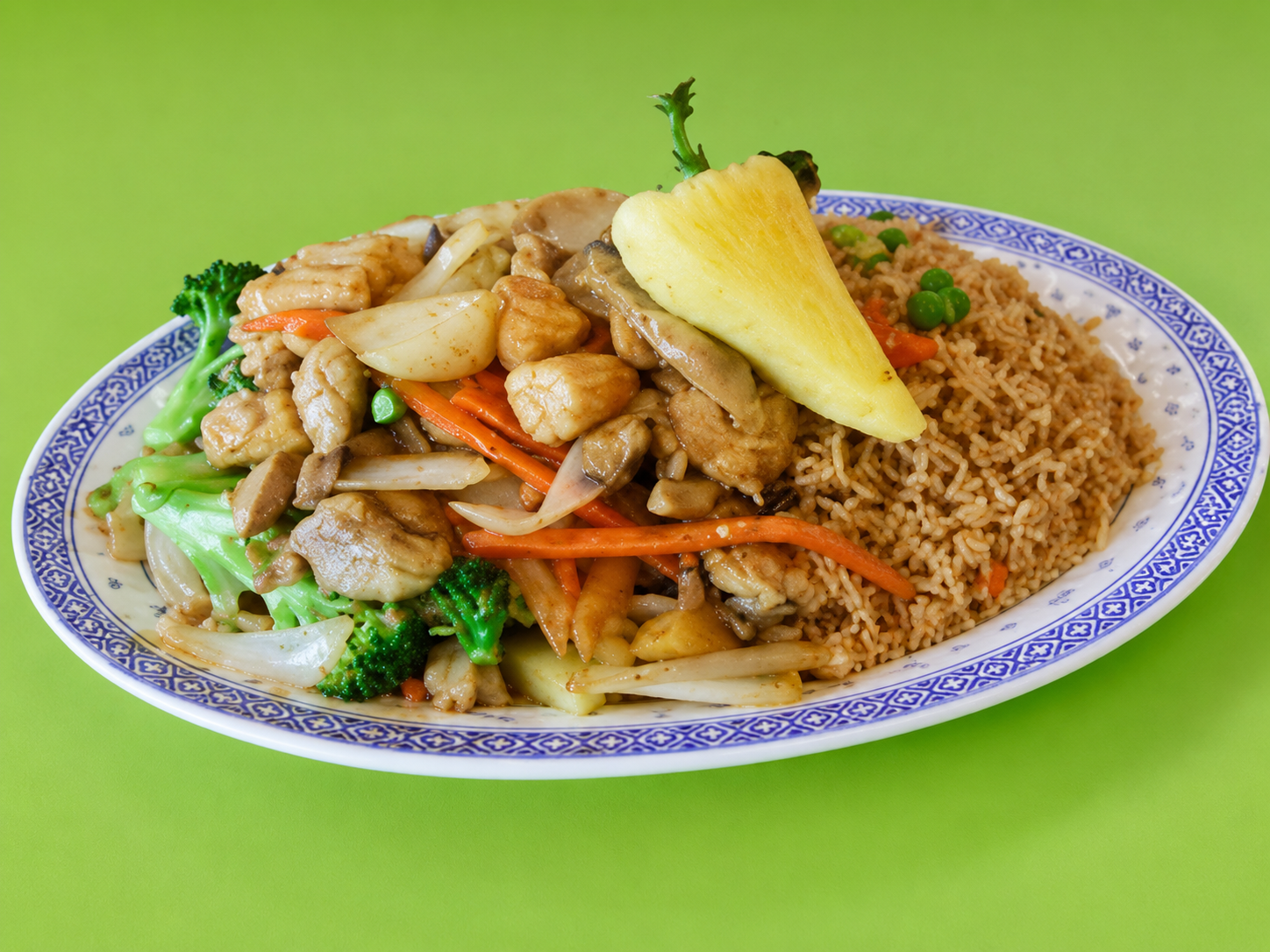 Lunche P: Pollo Estilo Cantonés